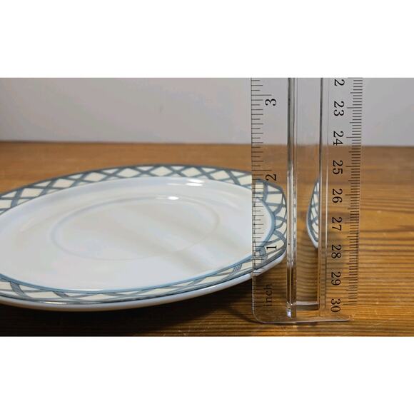 Dansk Nordic Garden Floral Lattice Saucers (Set of 3) - Picture 6 of 6